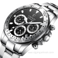 waterproof multi-function automatic mechanical wristwatch